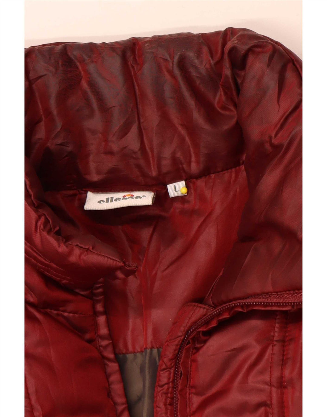 Ellesse Veste matelassée pour femme UK 16 Large Rouge Polyester