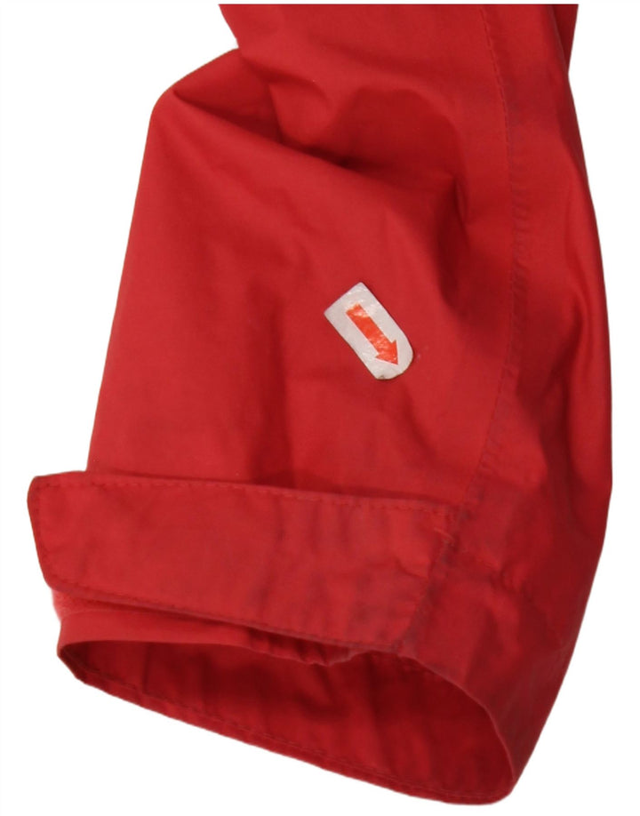 COLUMBIA Veste de pluie à capuche pour femme UK 12 Medium Rouge Nylon