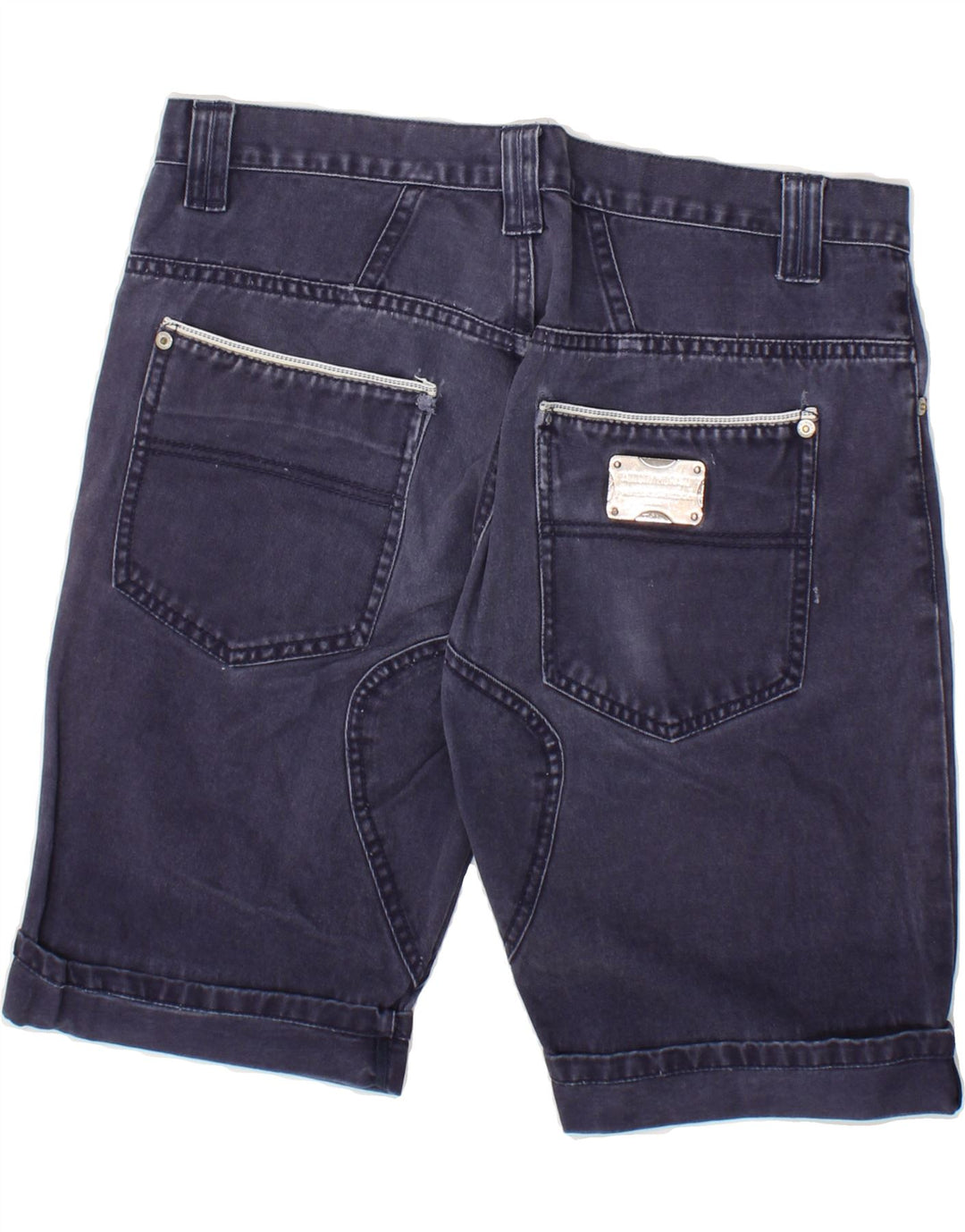 ANTONY MORATO Womens Bermuda Shorts IT 46 Large W32 Navy Blue Cotton Vintage Antony Morato and Second-Hand Antony Morato from Messina Hembry 