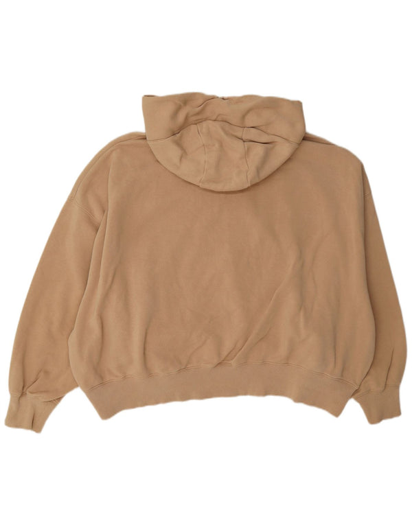 Nike Femme Crop Oversize Sweat à capuche UK 16 Grand Coton Beige
