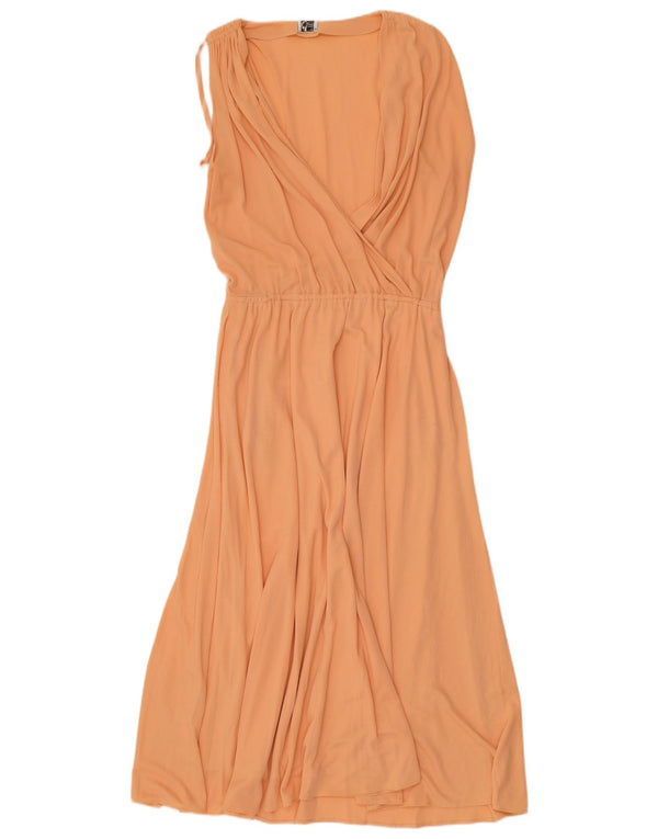 Ein Fink Robe longue sans manches pour femme IT 40 Small Orange