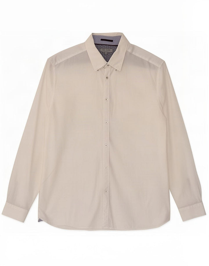 Ted Baker Chemise Homme Taille 6 2XL Coton Blanc