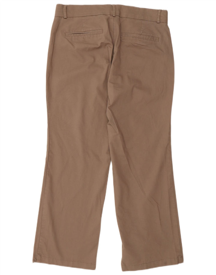 DOCKERS Pantalon décontracté droit pour femme US 12 Large W32 L28 Marron