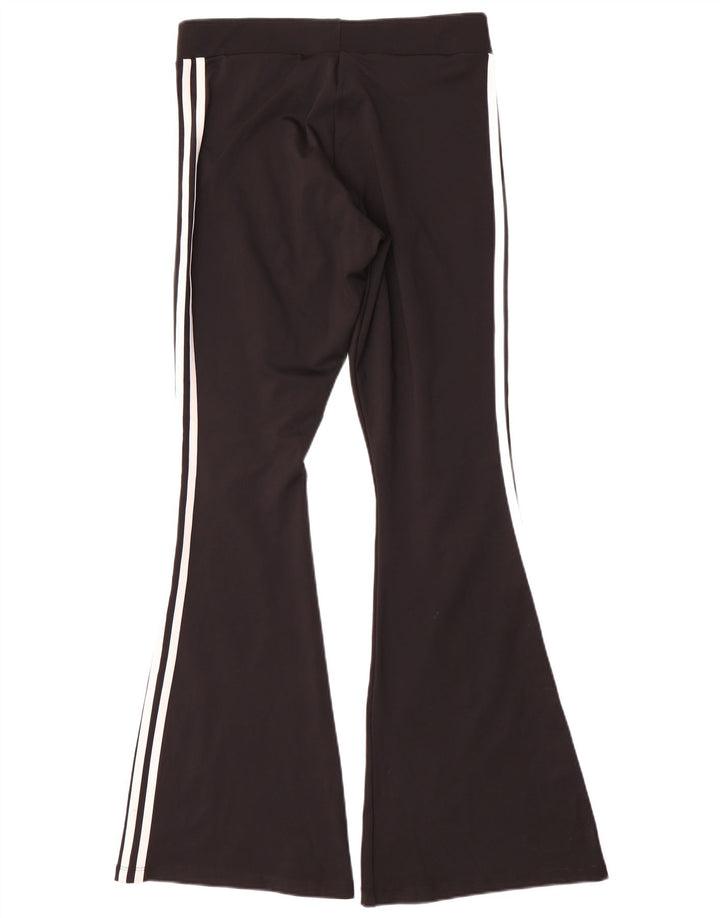 Adidas Femmes Flare Leggings UK 16 Grand Noir Polyester