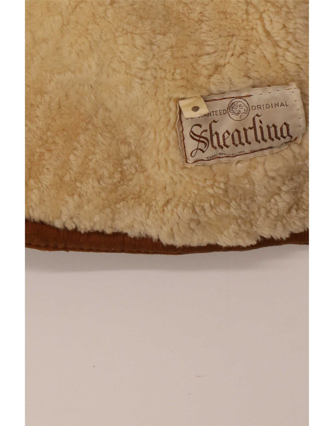 veste en peau de mouton homme vintage UK 42 XL peau de mouton marron