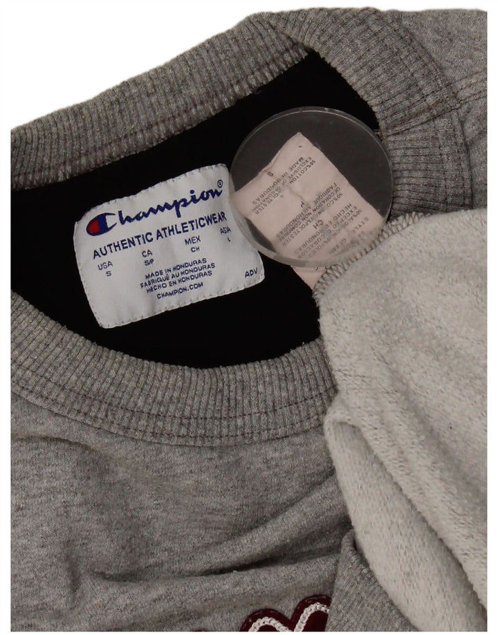 Champion Sweat-Shirt Graphique Homme Petit Gris Coton