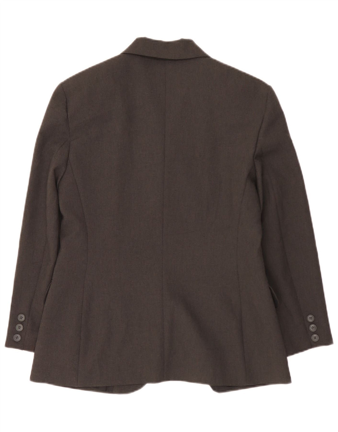 Benetton Veste Blazer 3 Boutons Femme IT 44 Gris Moyen Polyester