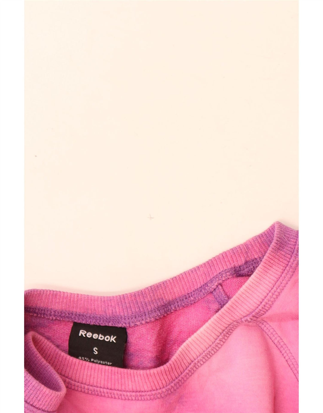 Reebok Sweat-shirt graphique pour femme UK 10 Petit rose Tie Dye Polyester