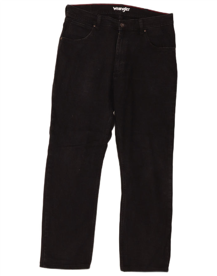 Wrangler Jean droit homme W34 L29 coton noir