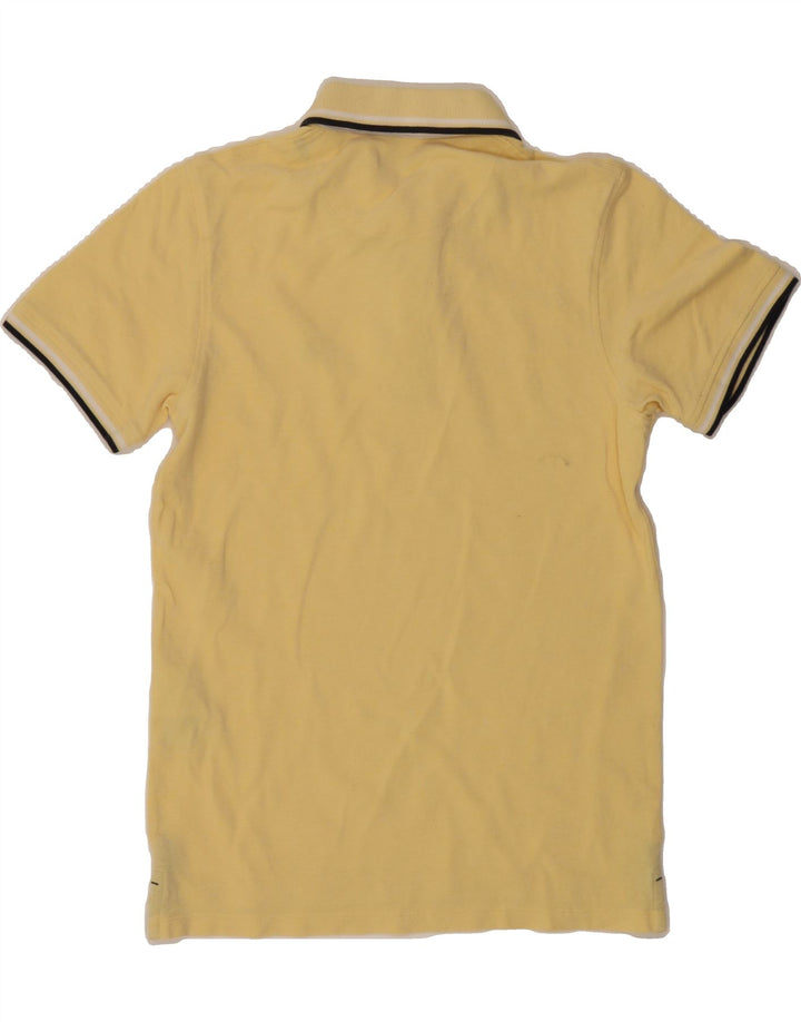 JACK & JONES Mens Polo Shirt Small Yellow Cotton Vintage Jack & Jones and Second-Hand Jack & Jones from Messina Hembry 