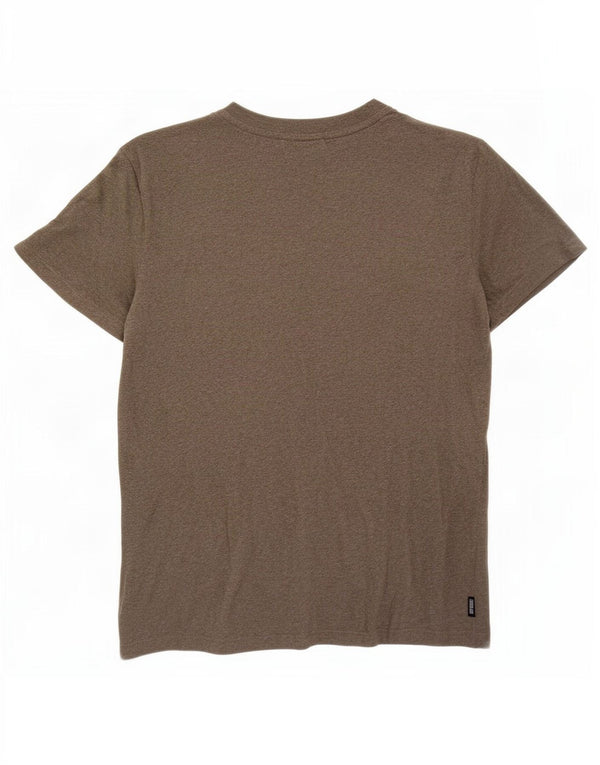 Superdry Homme T-Shirt Top Kaki Moucheté Coton