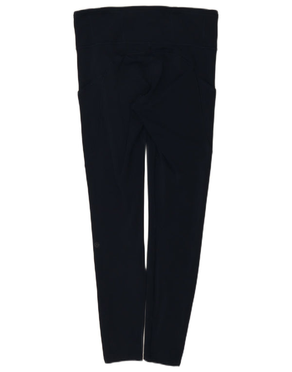 Lululemon Leggings taille haute pour femme US 10 Large Bleu marine