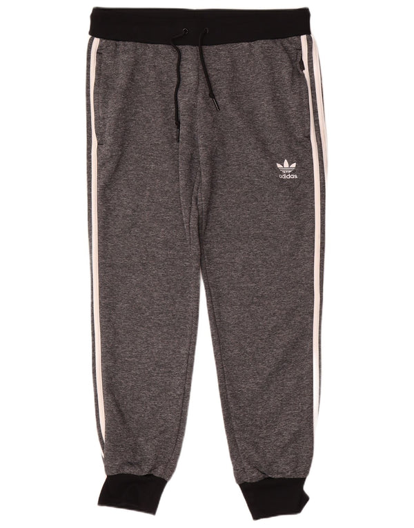 Adidas Pantalon de survêtement pour femme Joggers UK 16 Large Gris Colorblock