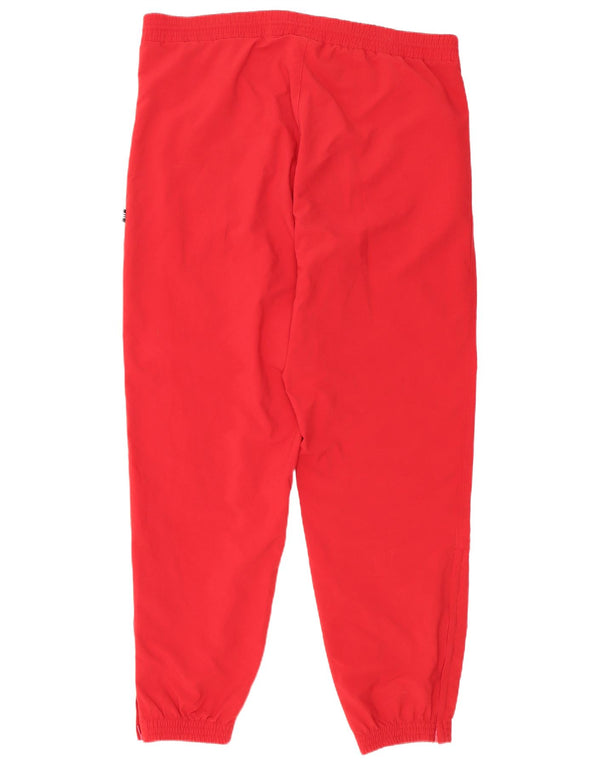 Adidas Pantalon de survêtement pour homme Joggers Large Rouge Polyester