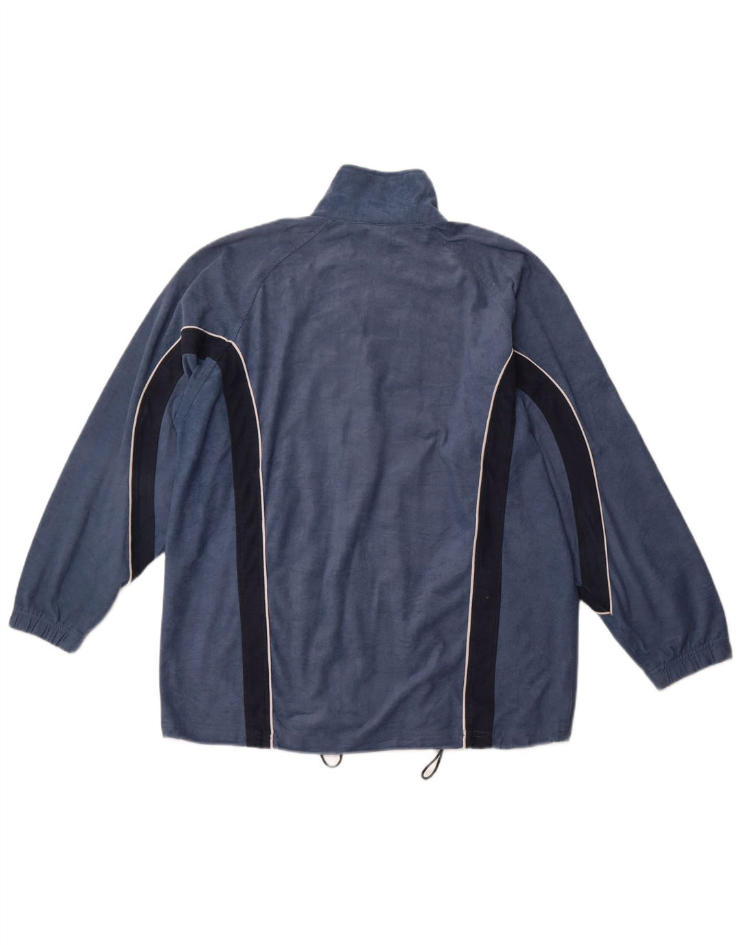 ASICS Veste de survêtement en velours pour homme XL Bleu marine Colourblock