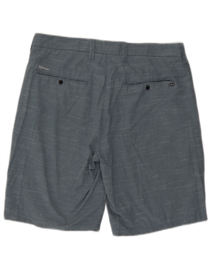 Hurley Short Chino Homme W31 Bleu Moyen Moucheté Polyester