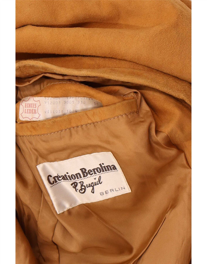 Veste en daim femme vintage IT 50 XL cuir marron