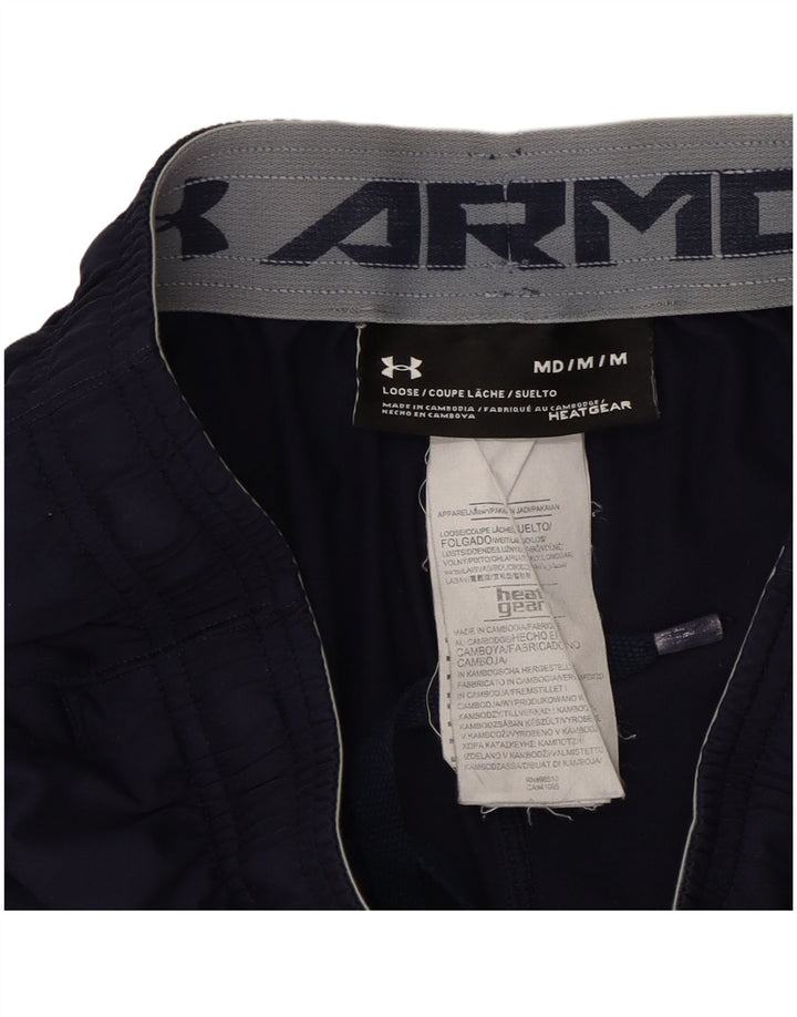 Under Armour Short de Sport Heat Gear Homme Bleu Marine Moyen Polyester