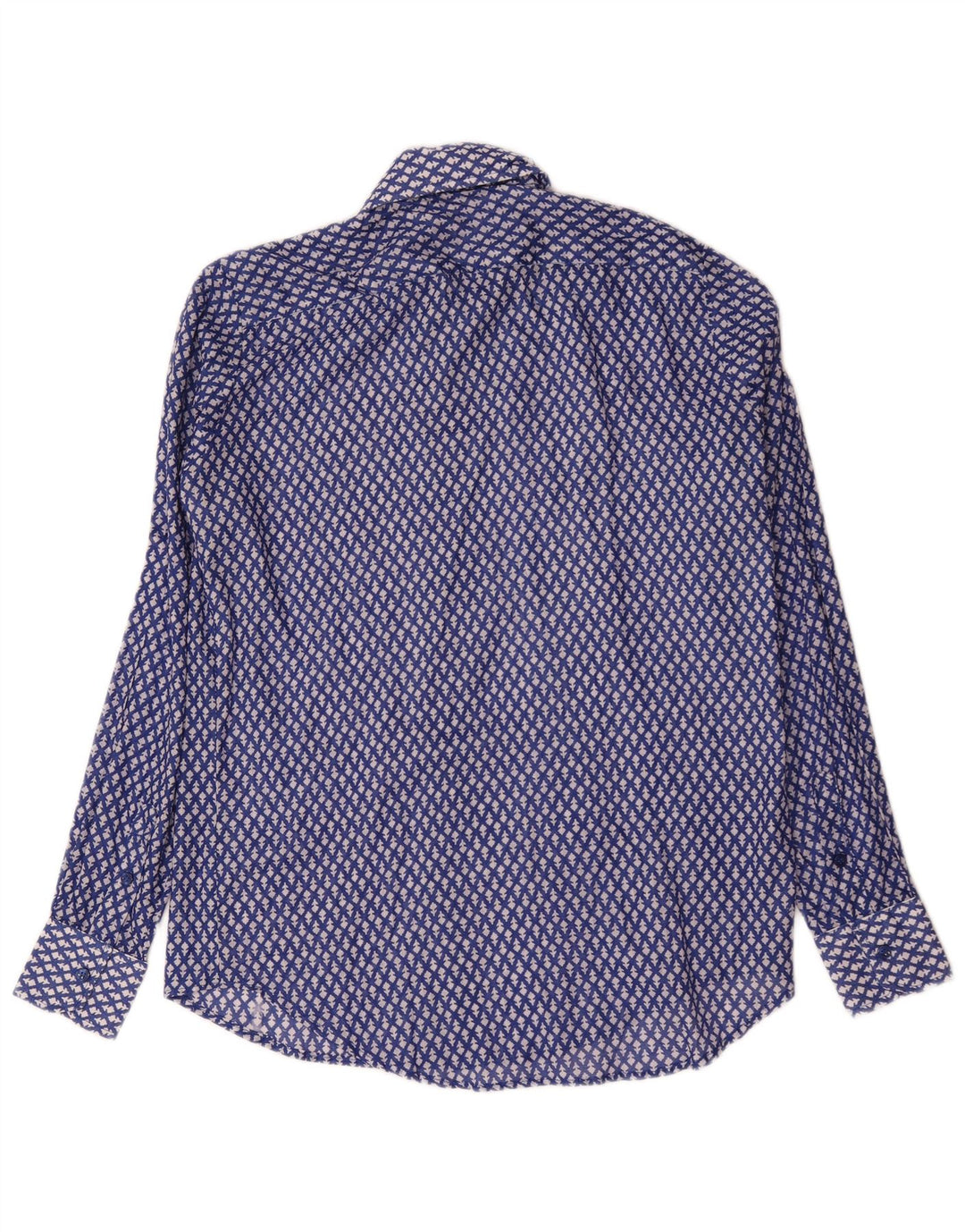 Chemise Homme Vintage Bleu Moyen Floral