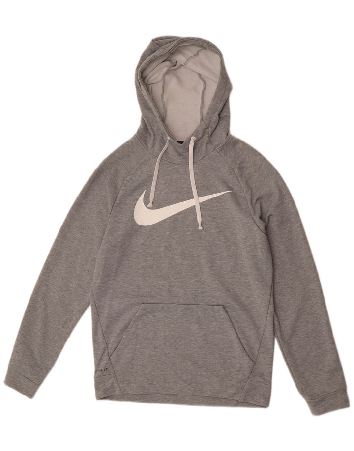 Nike Homme Dri Fit Graphic Sweat à capuche Petit Gris Moucheté