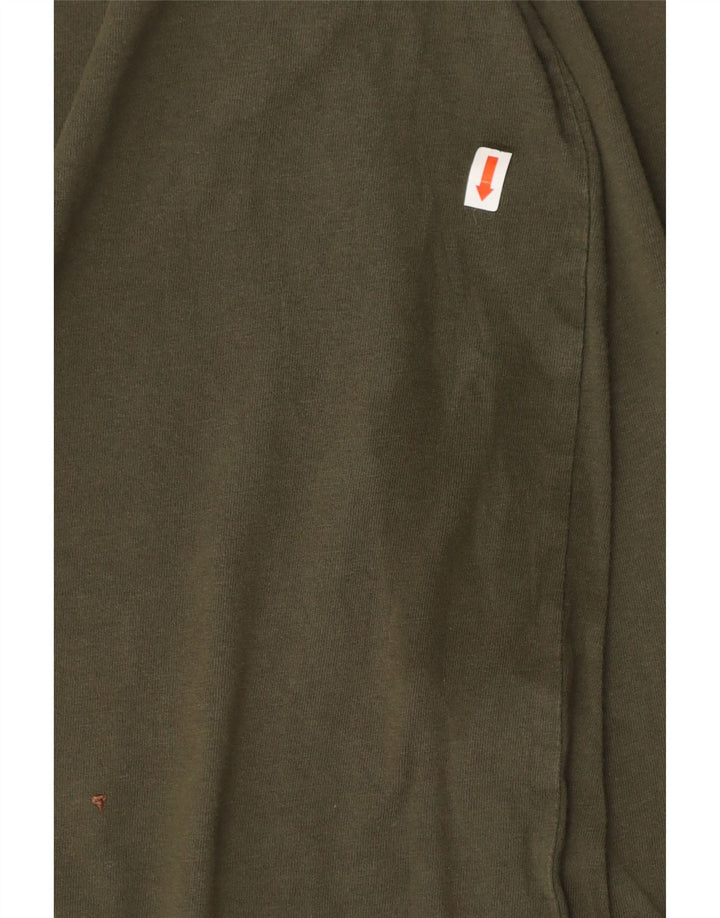 TIMBERLAND Haut graphique coupe régulière à manches longues XL en coton kaki pour homme