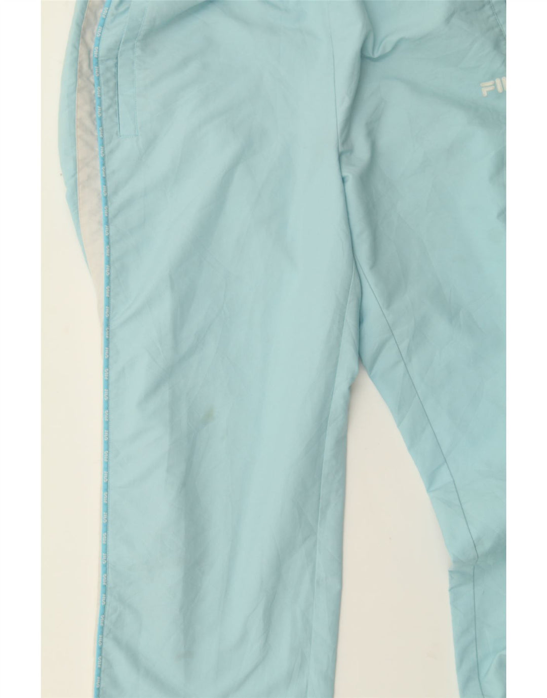 FILA Womens Tracksuit Trousers UK 16 Large  Blue Colourblock Vintage Fila and Second-Hand Fila from Messina Hembry 