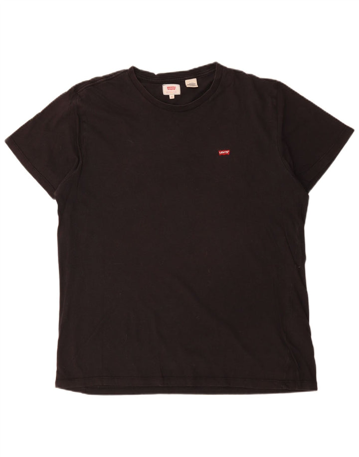 Levi's T-Shirt Top XL Homme Noir Coton