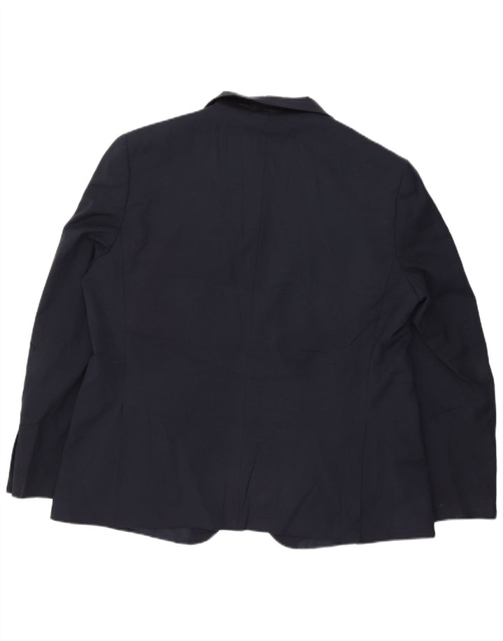 Marks & Spencer Veste blazer à 2 boutons pour homme UK 46 3XL Bleu marine Polyester