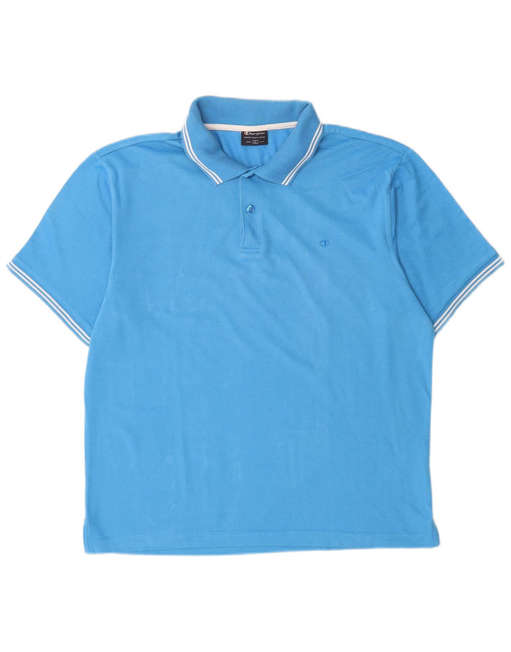 Champion Polo Homme Grand Bleu Coton
