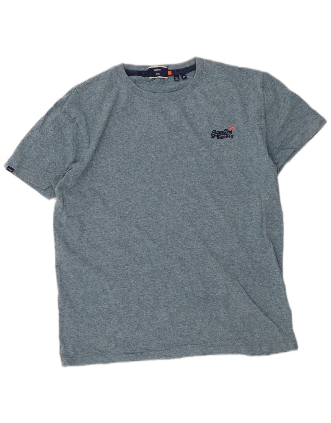SUPERDRY T-Shirt Homme Bleu Moyen Moucheté Coton