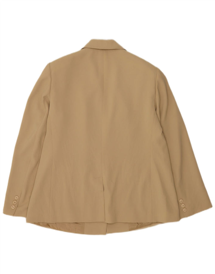 Luisa Spagnoli Veste Blazer 3 Boutons Femme IT 50 XL Beige Polyester