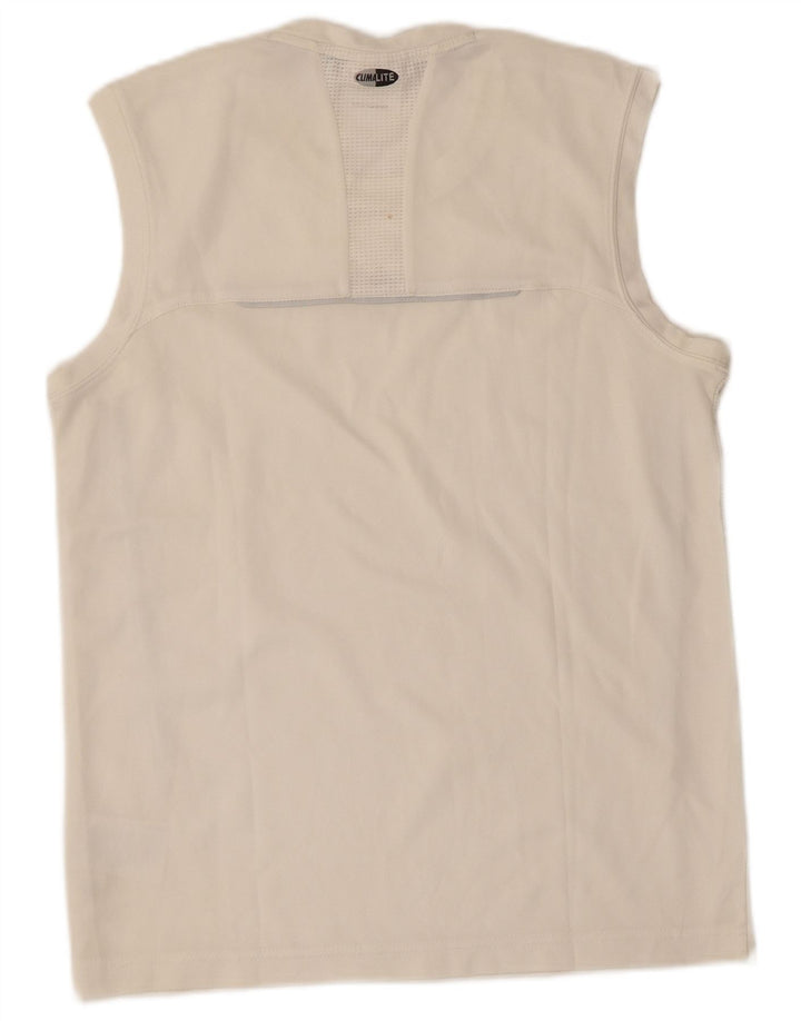 Adidas Hommes Climalite Débardeur Petit Blanc Polyester