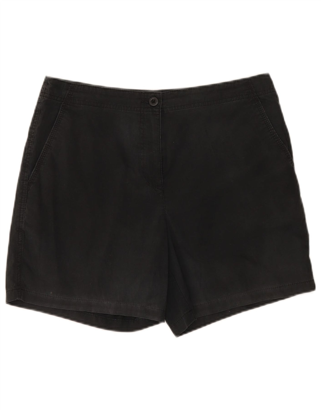 Marks & Spencer Short Chino Femme UK 12 Medium W32 Coton Noir