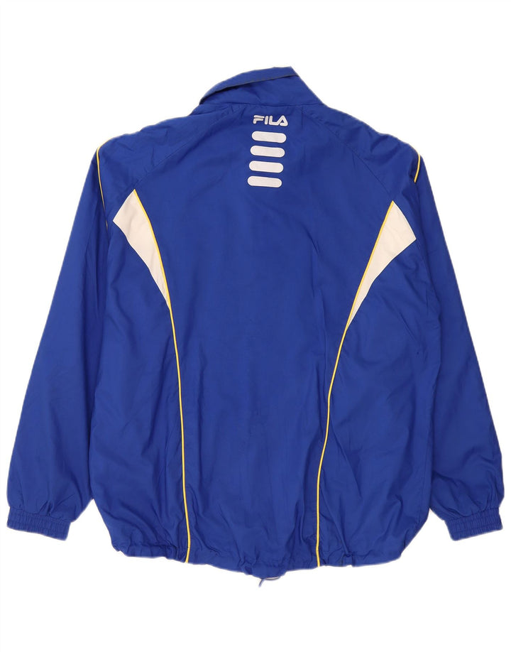 Fila Veste de Pluie Homme UK 38 Bleu Moyen Polyester Colorblock