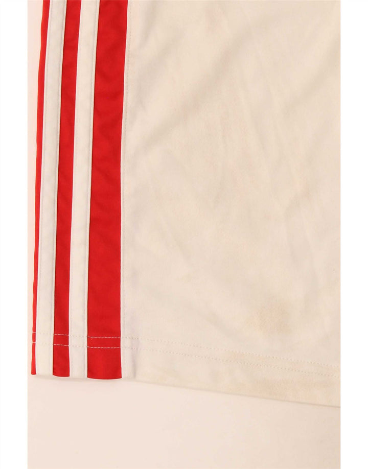 Adidas Short de sport pour homme en polyester blanc moyen