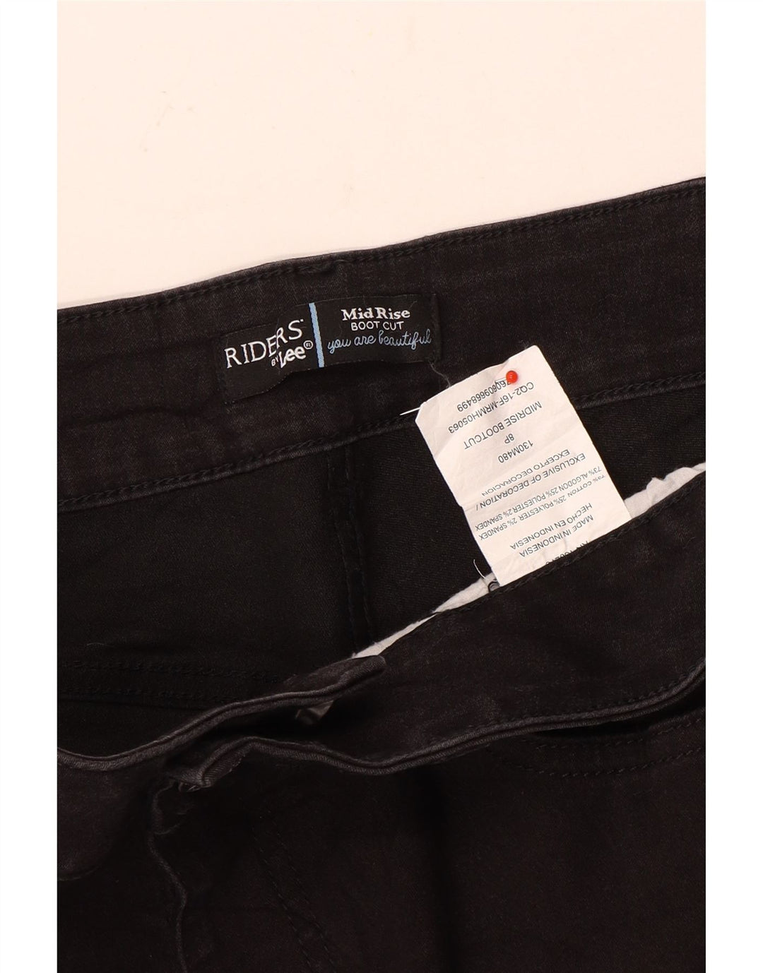Lee Riders Jean bootcut taille moyenne pour femme US 8 Medium W30 L29 Coton noir
