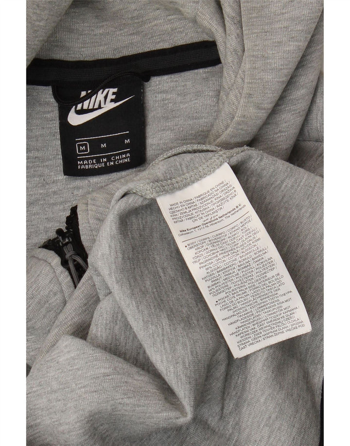 Nike Pull à capuche zippé en coton gris moyen pour homme