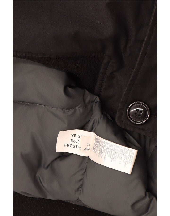 Aigle Bomber à capuche pour homme UK 38/40 en coton noir moyen