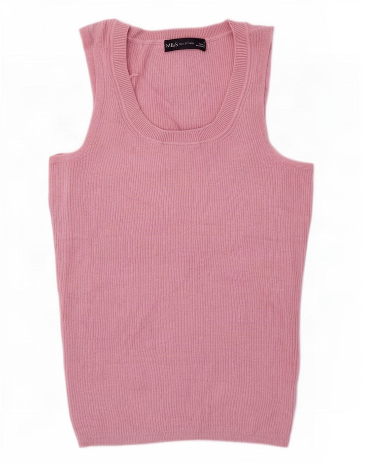 Marks & Spencer Débardeur Femme UK 8 Small Rose Viscose