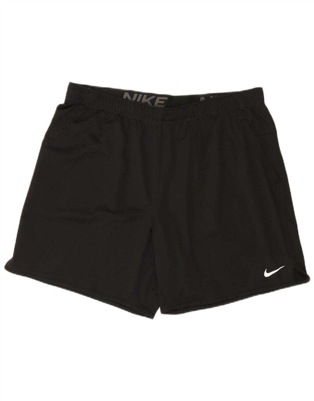 Nike Short de sport Dri Fit pour homme 2XL Noir Polyester