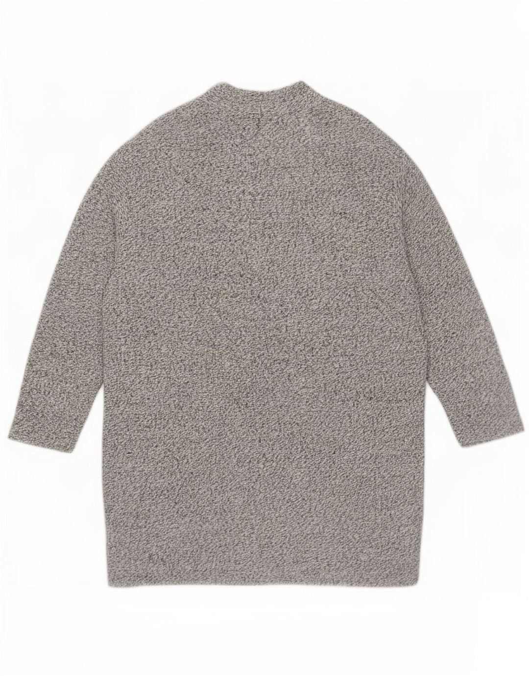 Zara Womens Open Cardigan Sweater UK 16 Large Gris Polyester
