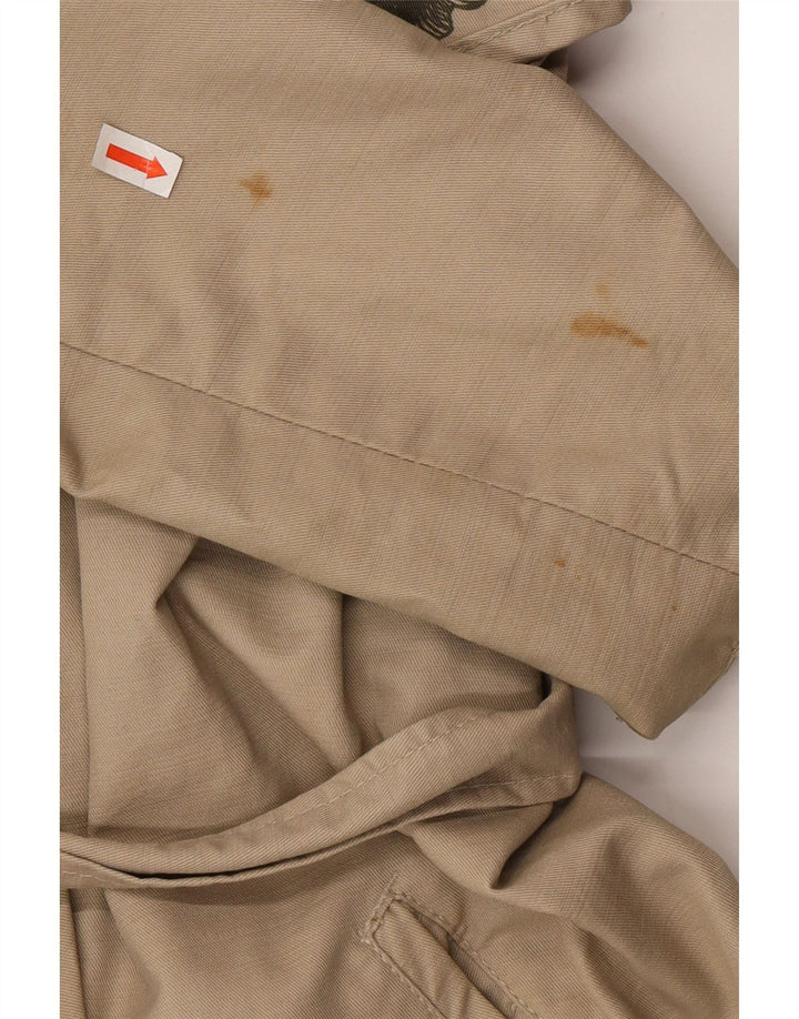 Desigual Trench-Coat Double Boutonnage Femme EU 38 Beige Moyen Floral