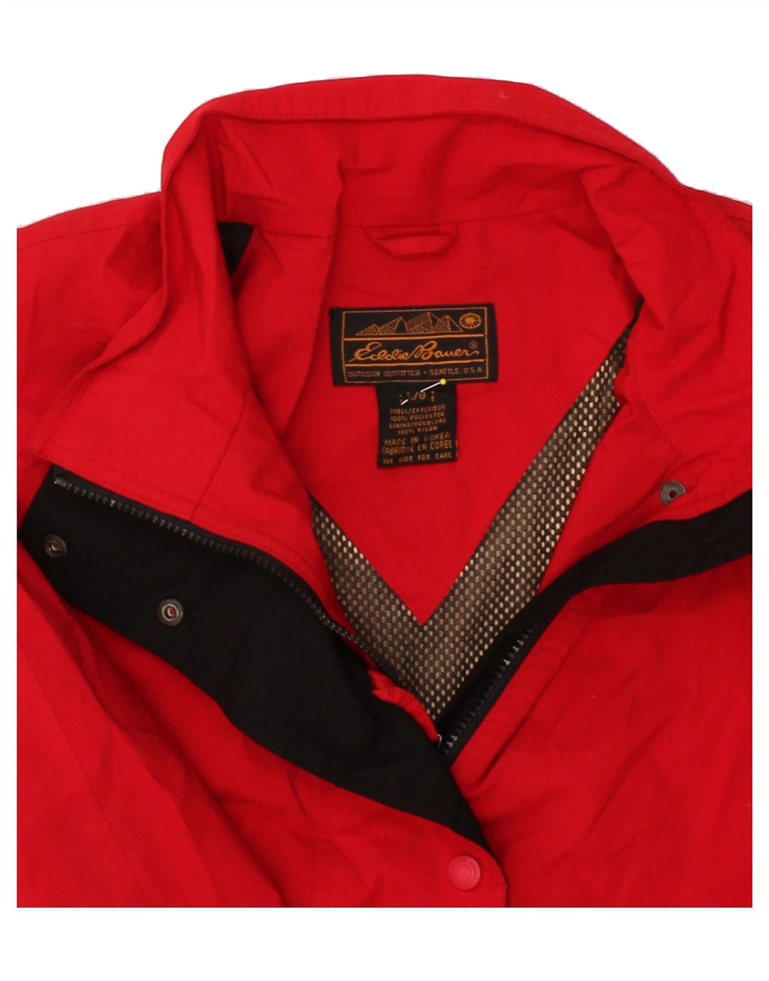 EDDIE BAUER Womens Raincoat UK 16 Large Red Polyester Vintage Eddie Bauer and Second-Hand Eddie Bauer from Messina Hembry 