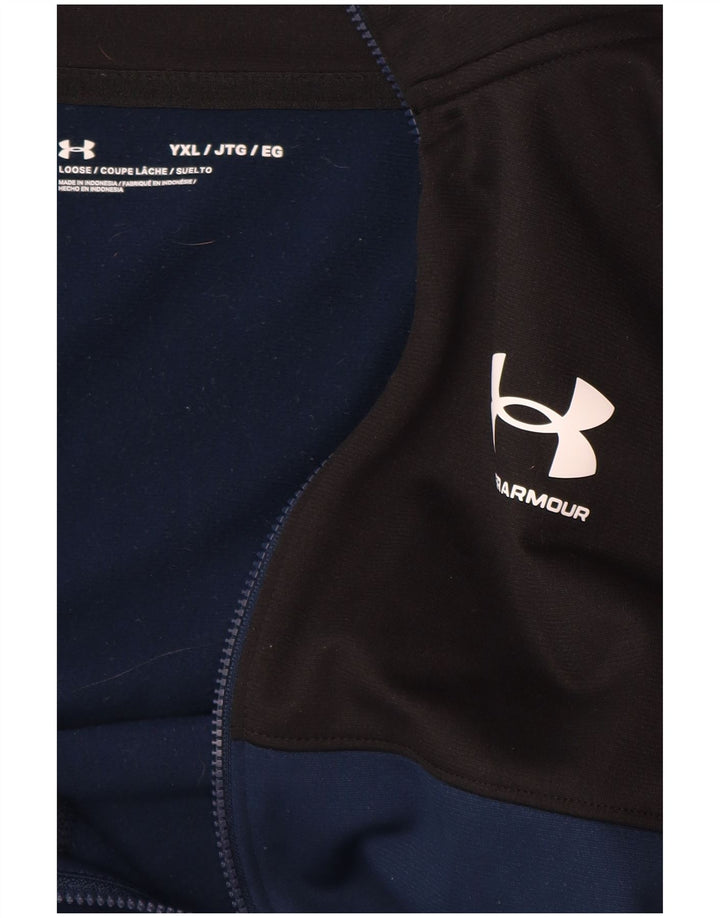 UNDER ARMOUR Veste de survêtement pour garçon 13-14 ans XL Noir Colourblock