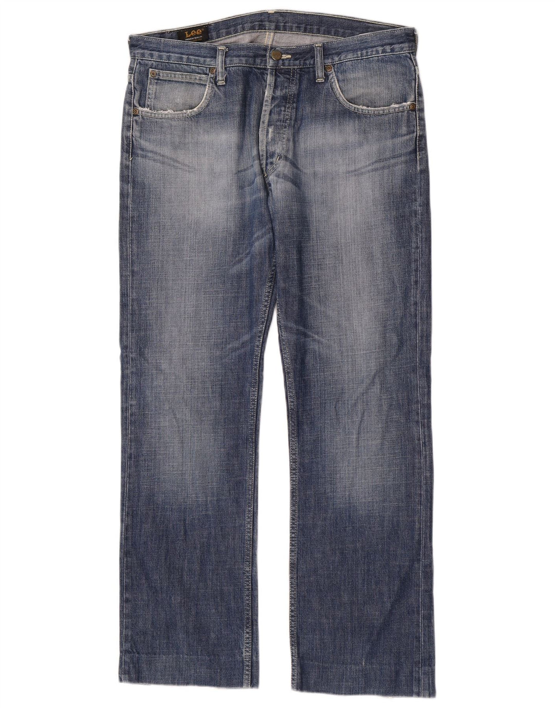 Lee Jean Droit Freeburn Homme W34 L30 Bleu Coton