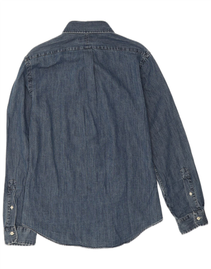 Ralph Lauren Chemise en Jean Coupe Slim Homme Bleu Moyen Coton