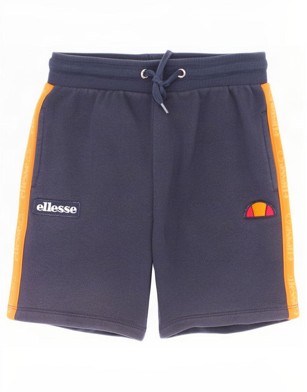 Ellesse Boys Sport Shorts 10-11 Years Navy Blue Colourblock Cotton