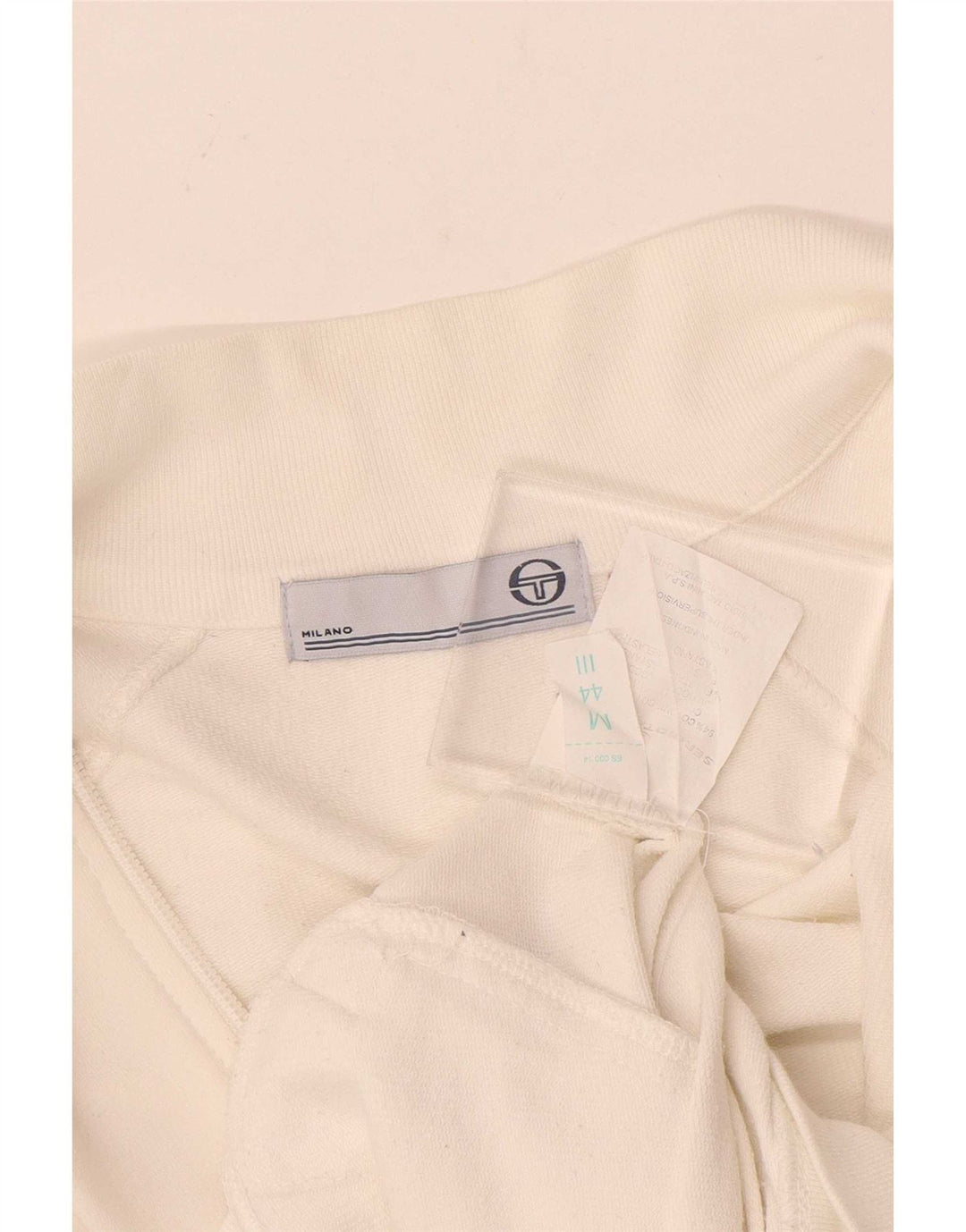 Sergio Tacchini Veste de Survêtement Femme IT 44 Coton Blanc Moyen