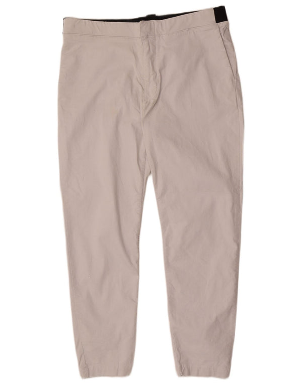 Zara Mens Skinny Chino Trousers Large W32 L26 Off White Cotton