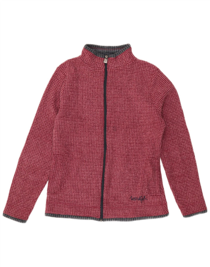 Weird Fish Veste polaire pour femme UK 8 Small Bordeaux Polyester